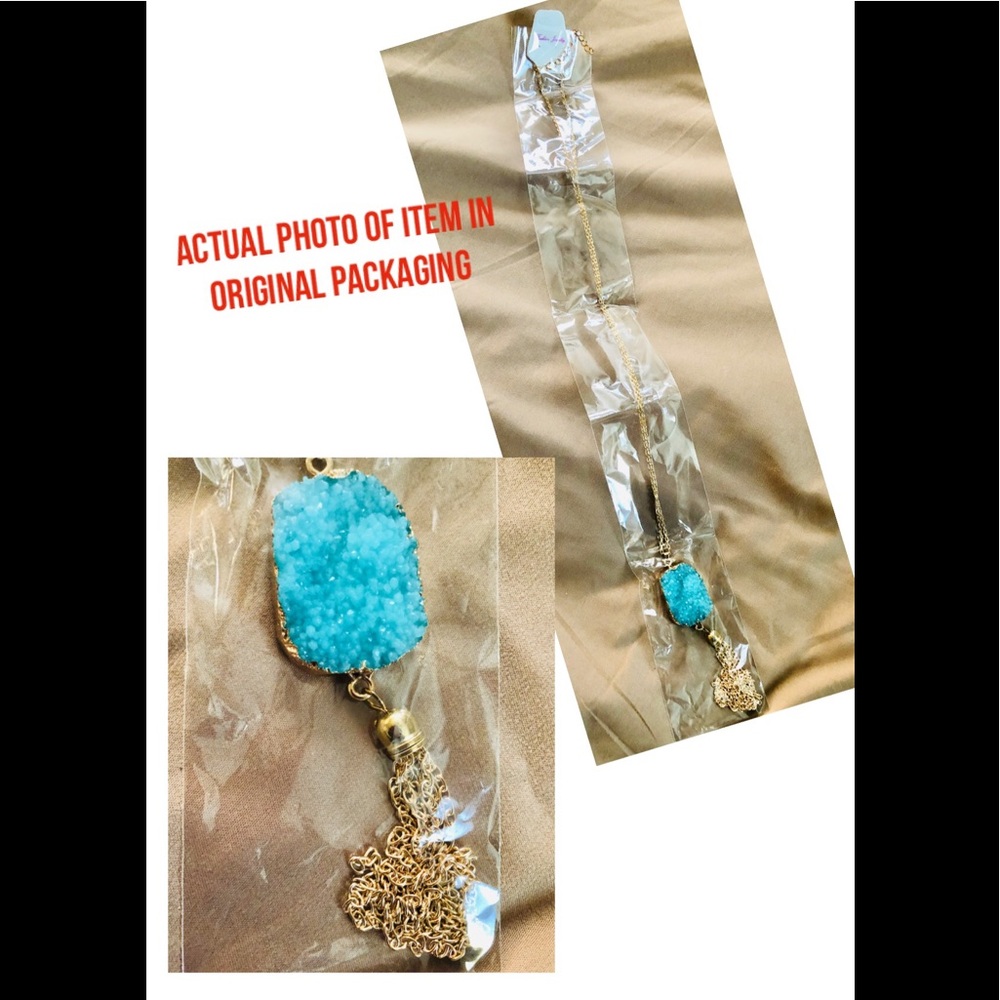 🔥LONG GOLD BOHEMIAN NECKLACE 🌻NWT🏷 - Picture 8 of 10